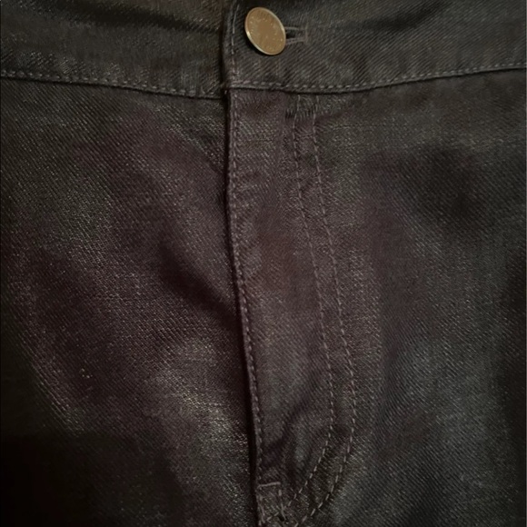 Navy linen pencil skirt - Picture 3 of 8